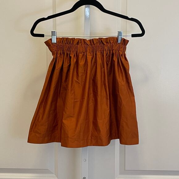 NWT Zara A-Line Mini Skirt - Women Size XS - Rust - Picture 1 of 6